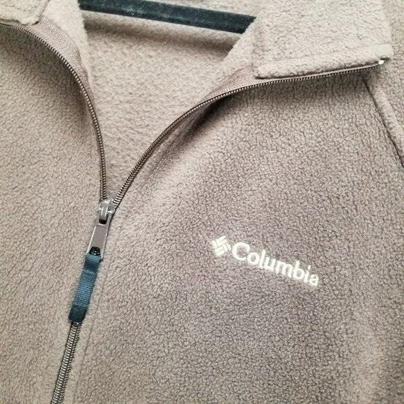 Columbia Jacket Womens Large Brown Fleece Long Sleeve Full Zip - Picture 2 of 10